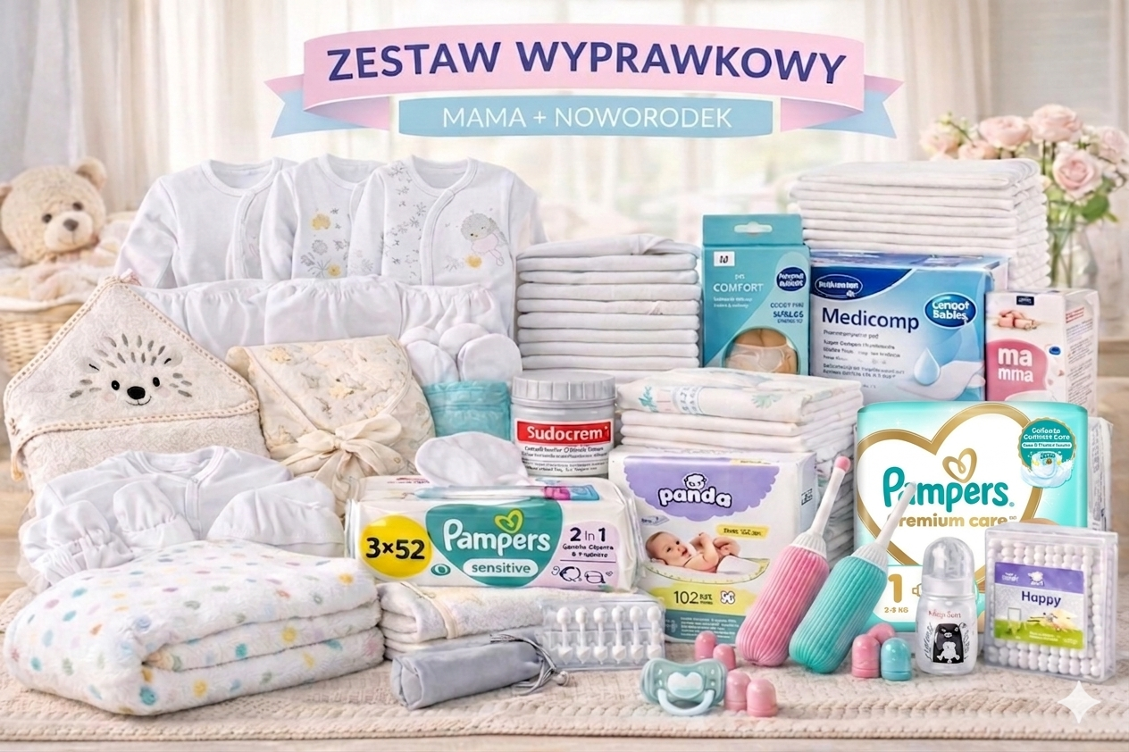 Gotowa Wyprawka dla Noworodka i Mamy – Kompletny Zestaw Startowy